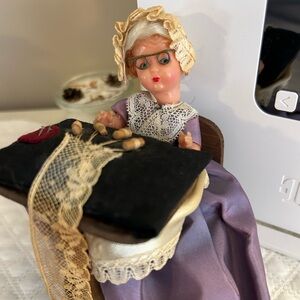 Miniature Belgium Grandmother lace maker